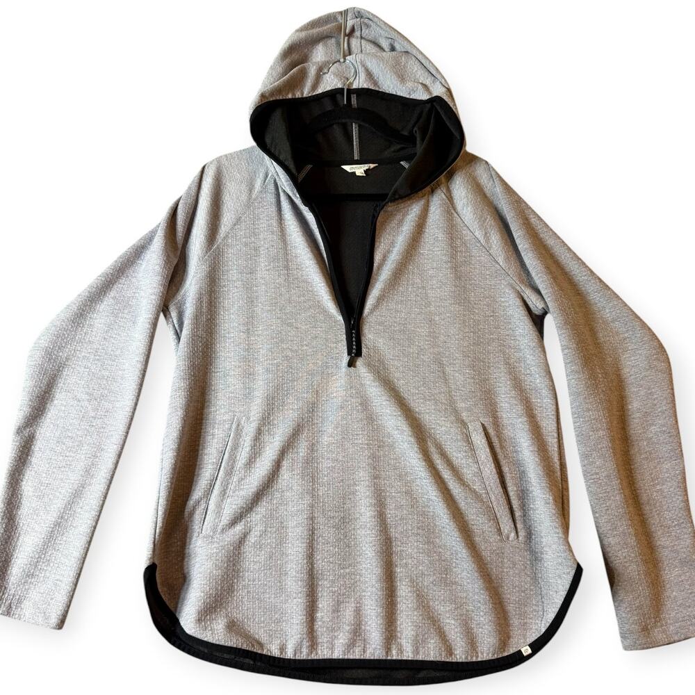 Marika 1/2 Zip Hoodie, Style MLT6775A, Gray w/Black Trim, Pockets, Women's 2XL
